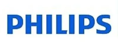 Logo Marca Philips de color azul en negrilla