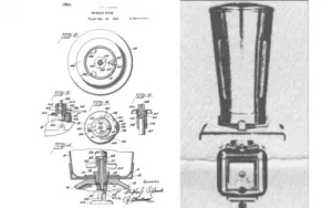Prototipo de la primera licuadora para el titulo: ¿Quién fue el inventor de la Licuadora? Y ¿Cuál es la Historia del inventor?